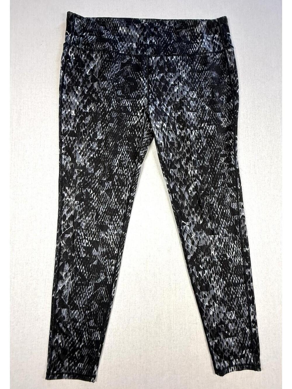 Athleta Leggings Women Sz 1X Plus‎ Blue Black Snake Print Athleisure Yoga